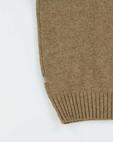 Vintage 00s Napapijri Speckled Wool Quarter-Zip Knit Jumper - L