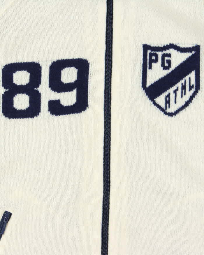 Vintage Y2K 00s Pearly Gates Japan Cashmere Wool Blend Knit Track Top - M