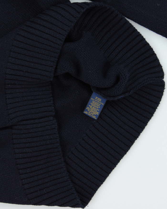 Polo Ralph Lauren Made In USA Classic Flag Crewneck Knit Jumper - L