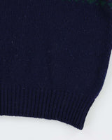 Vintage 1990s Eddie Bauer Wool Nordic Chunky Knit Jumper - M