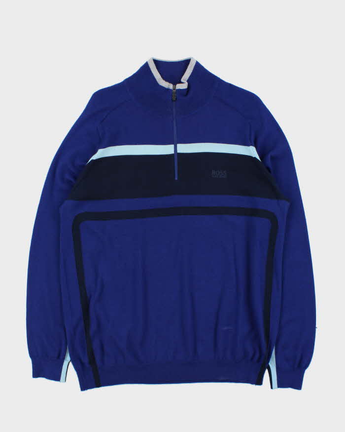 Hugo Boss Wool Quarter-zip Jumper - XL