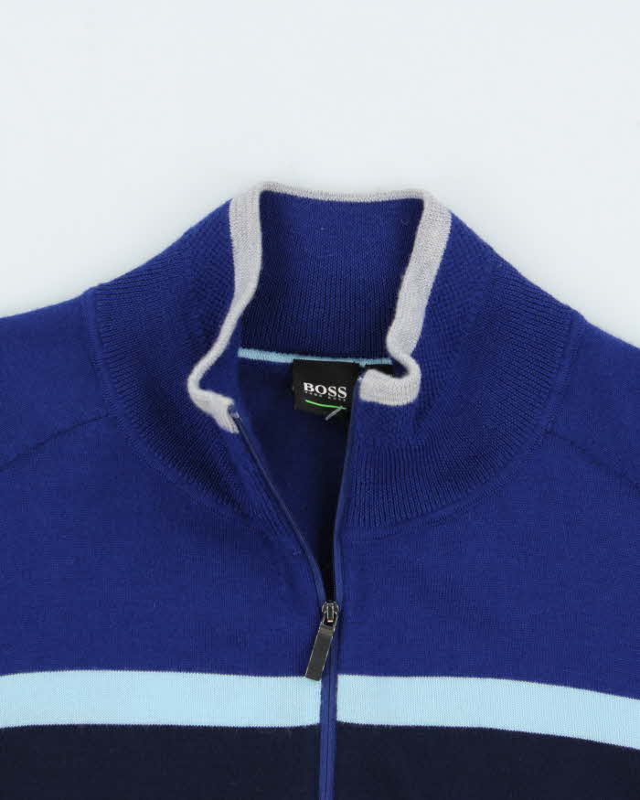 Hugo Boss Wool Quarter-zip Jumper - XL