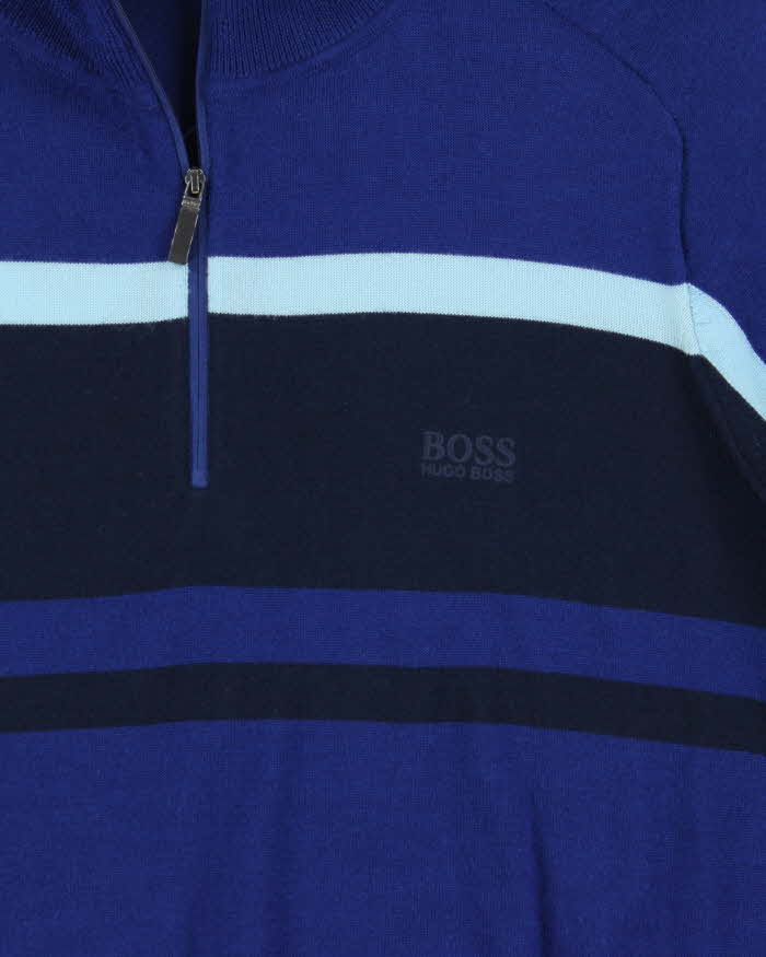 Hugo Boss Wool Quarter-zip Jumper - XL