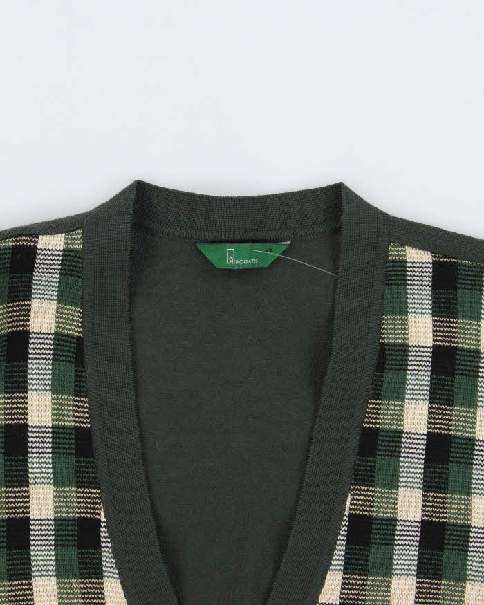 Vintage Rogatis Check Cardigan - L