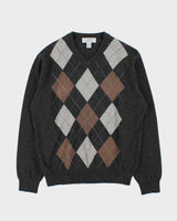 Vintage Paolo Mondo Cashmere V-neck Jumper - L