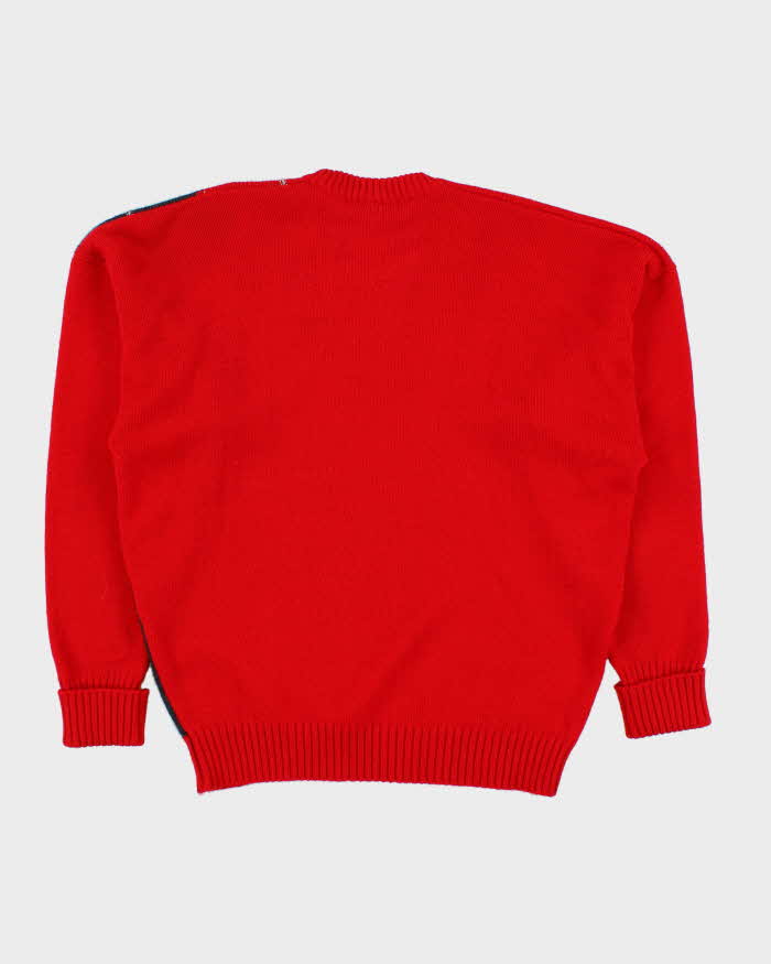 Vintage Parkhurst Wool V-neck Jumper - L