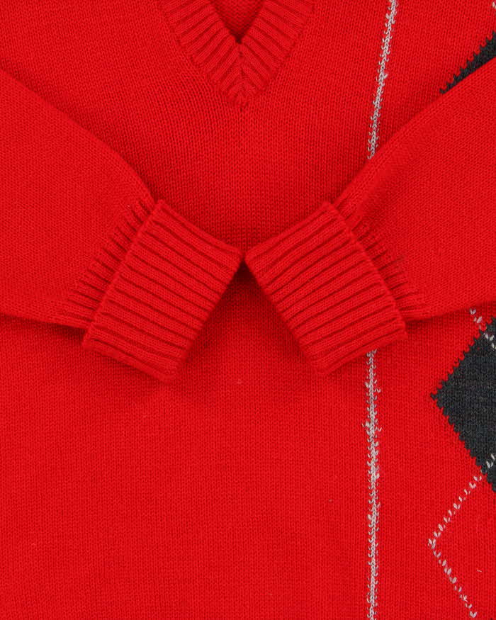 Vintage Parkhurst Wool V-neck Jumper - L