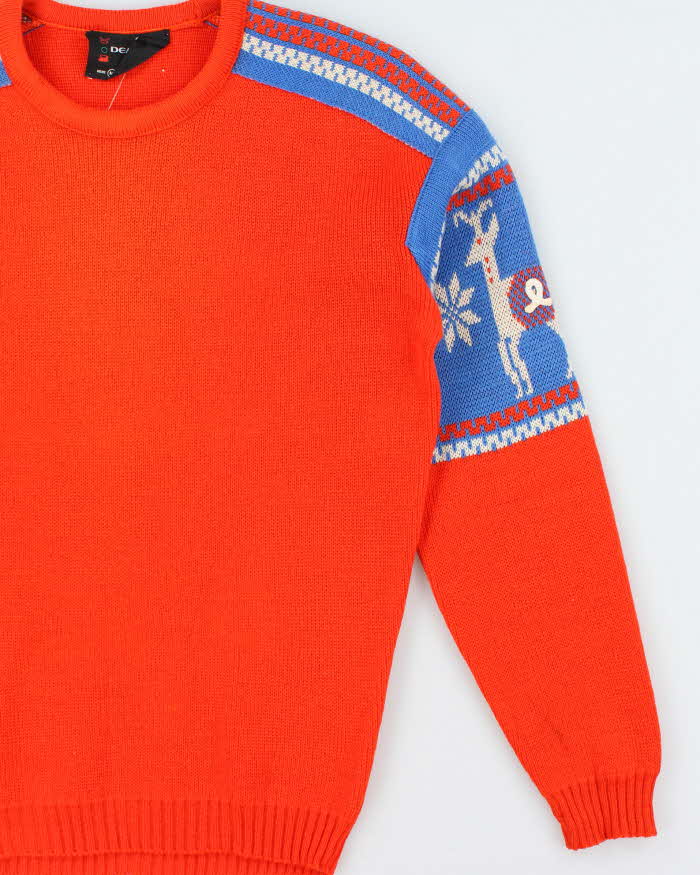Vintage 80s Demetre Wool Crew Neck Jumper - M