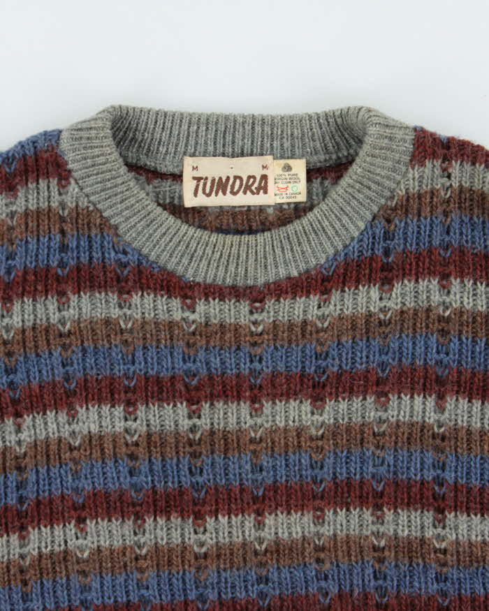Vintage 70s 80s Tundra Wool Jumper - M
