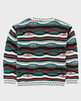 Vintage 1990s Protege Made In USA 3D Knit Crewneck Jumper - M
