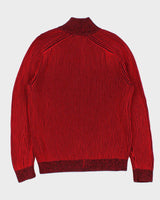 Vintage Armani Exchange Ribbed High Neck Knit Jumper - L