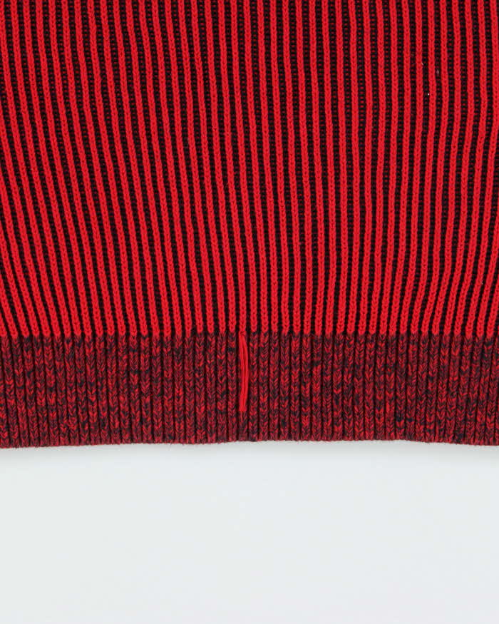 Vintage Armani Exchange Ribbed High Neck Knit Jumper - L