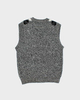 Vintage 1990s Par Four Wool Blend Argyle Knit Sweater Vest - L