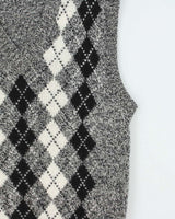 Vintage 1990s Par Four Wool Blend Argyle Knit Sweater Vest - L