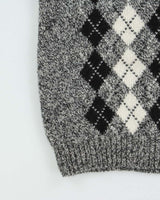 Vintage 1990s Par Four Wool Blend Argyle Knit Sweater Vest - L