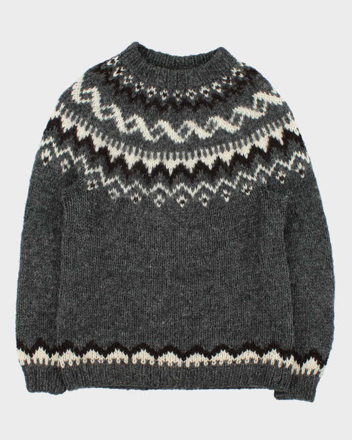 Vintage Handknitting Association Of Iceland Wool Nordic Chunky Knit Jumper  - XL