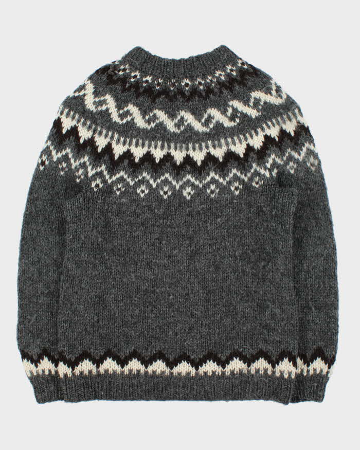 Vintage Handknitting Association Of Iceland Wool Nordic Chunky Knit Jumper  - XL