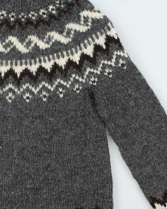 Vintage Handknitting Association Of Iceland Wool Nordic Chunky Knit Jumper  - XL
