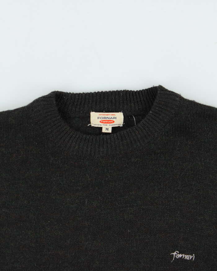 Vintage 1990s Fornani Speckle Wool Blend Crewneck Knit Jumper - M