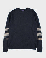 Vintage Y2K 00s Patagonia Striped Sleeve Wool Crewneck Knit Jumper - M