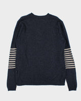Vintage Y2K 00s Patagonia Striped Sleeve Wool Crewneck Knit Jumper - M