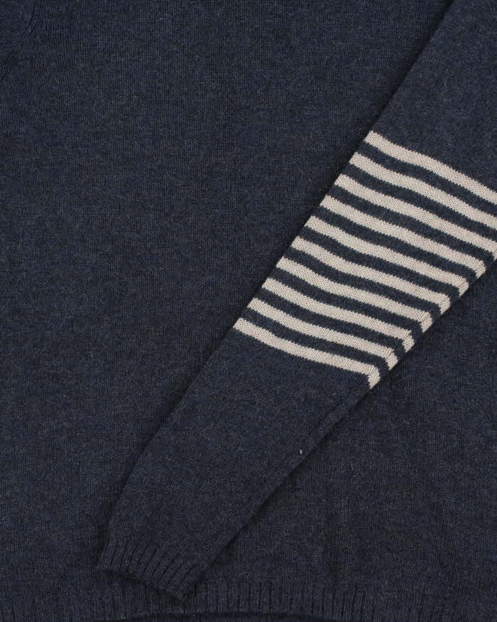 Vintage Y2K 00s Patagonia Striped Sleeve Wool Crewneck Knit Jumper - M