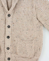 Vintage 1990s Inis Crafts Irish Merino Wool Chunky Shawl Cardigan - L