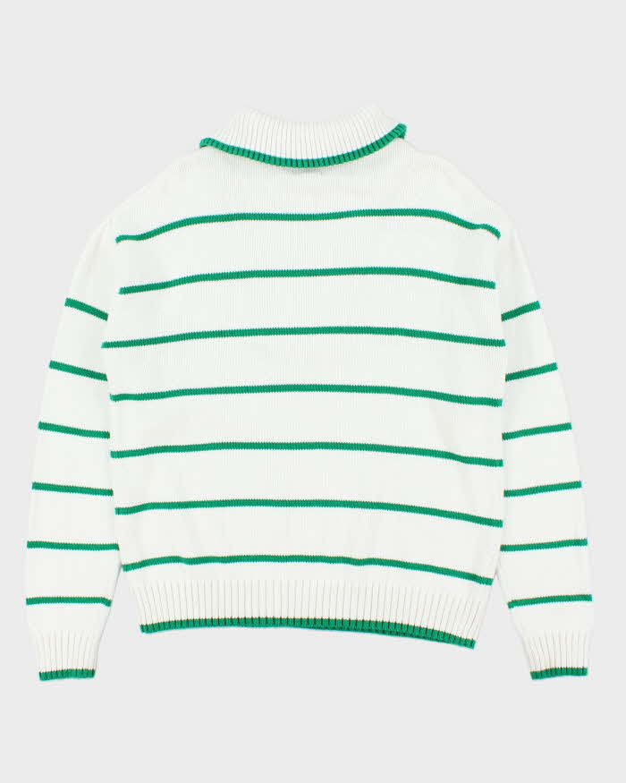 Vintage United Colours Of Benetton Knit Quarter-zip Jumper - L