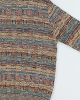 Vintage Raffi Textured Knit Jumper - L