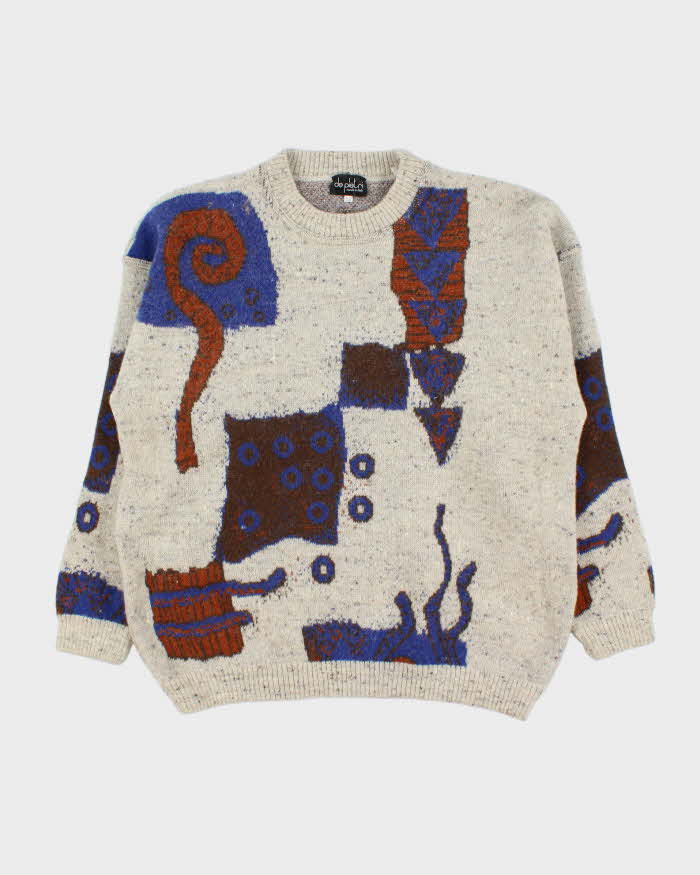 Vintage De Pletri Wool Blend Jumper - L