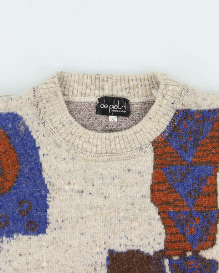 Vintage De Pletri Wool Blend Jumper - L