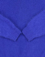 Vintage 80s Clasile Angora &amp; Wool Collard Jumper - L