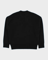 Ami Paris de Cœur Chunky Soft Wool Oversized Crewneck Knit Jumper - XS
