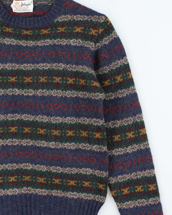 Vintage Pringle Wool Knit Jumper - XS