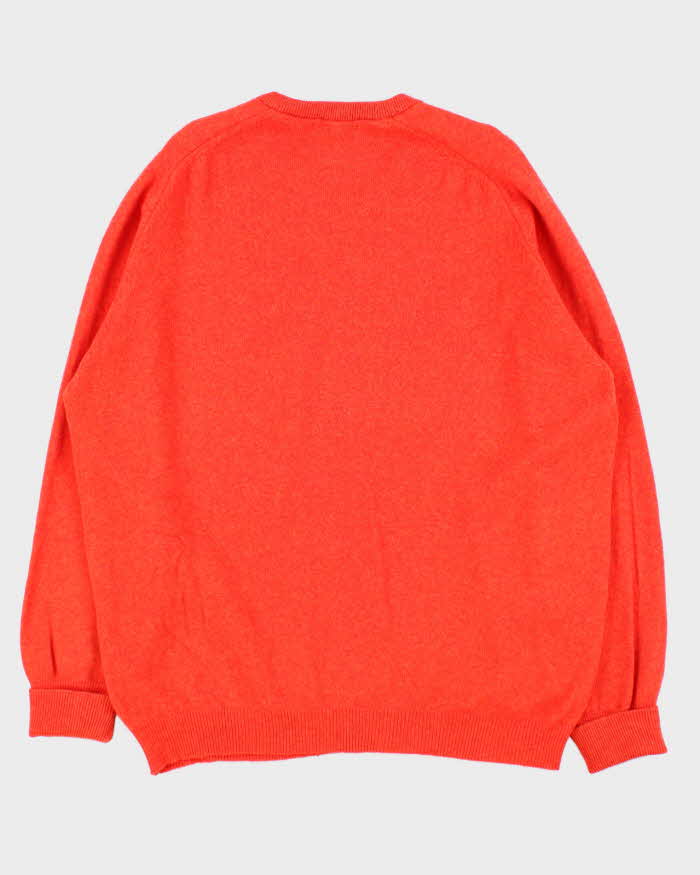 Vintage 90s Lyle &amp; Scott Wool V-neck Jumper - XXL