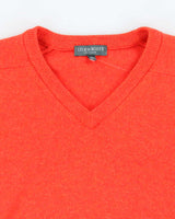 Vintage 90s Lyle &amp; Scott Wool V-neck Jumper - XXL