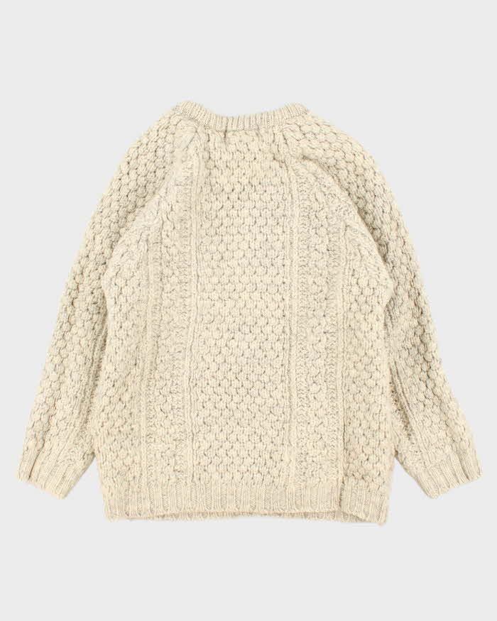 Vintage Natural Instincts Chunky Knit Wool Jumper - S