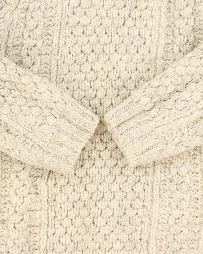 Vintage Natural Instincts Chunky Knit Wool Jumper - S