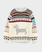 Thom Browne Made In Ireland Hector Mohair Wool Fair Isle Chunky Knit Jumper - XL