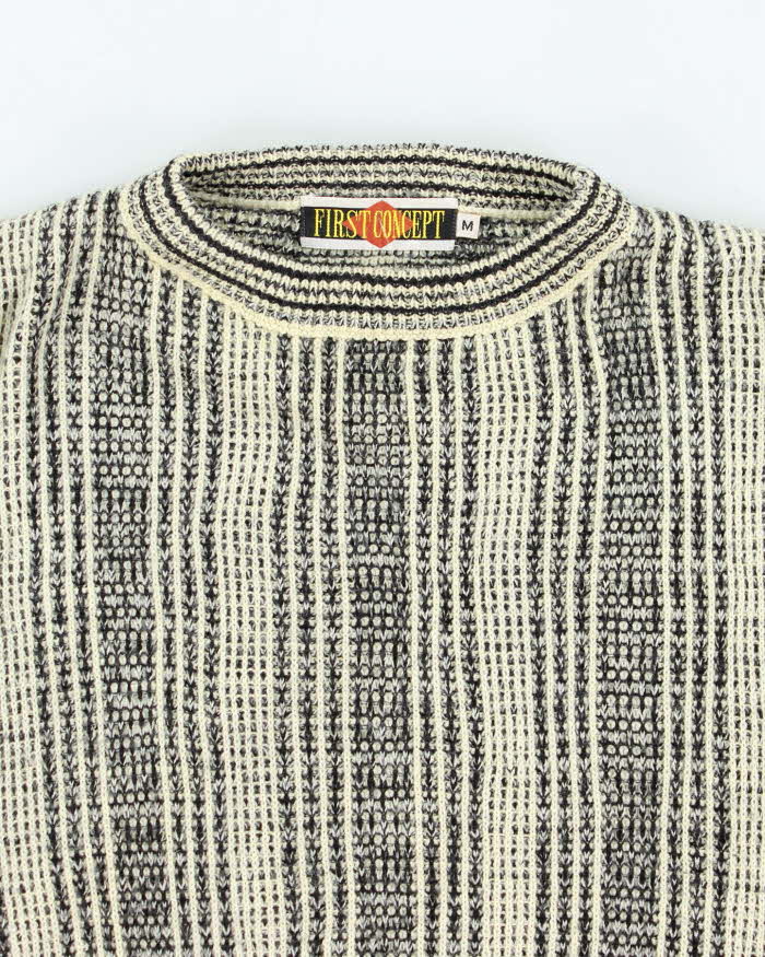 Vintage 80s First Concept Oversized Wool Blend Jumper - M