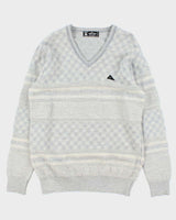 Vintage Monte Carlo V-neck Wool Jumper - M
