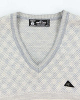 Vintage Monte Carlo V-neck Wool Jumper - M