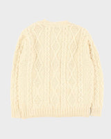 Deadstock Aran Crafts Chunky Wool Cardigan - L