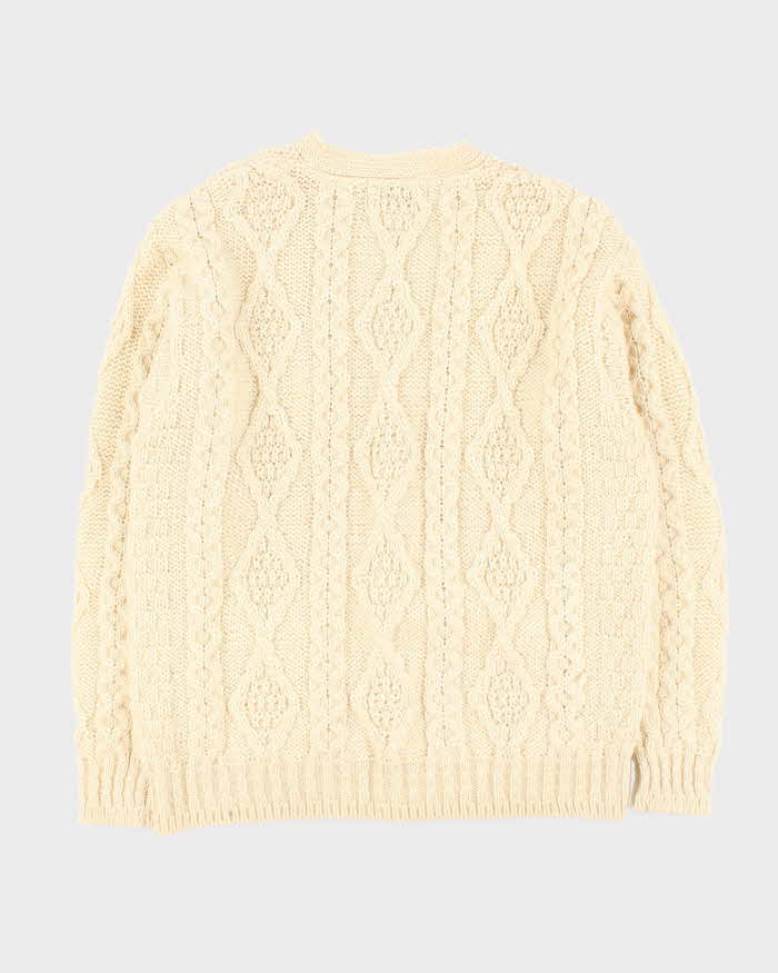 Deadstock Aran Crafts Chunky Wool Cardigan - L