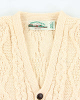 Deadstock Aran Crafts Chunky Wool Cardigan - L