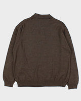 Vintage 90s Pronto Uomo Merino Wool Collard Jumper - L