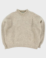 Vintage Yarn Point Crafts High Neck Chunky Wool Jumper - XXXL