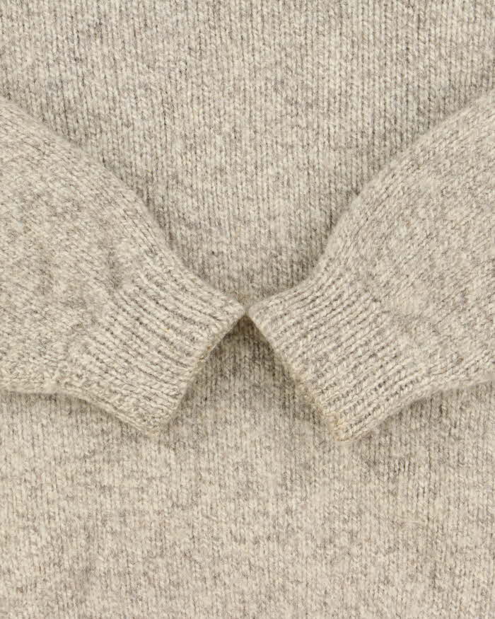 Vintage Yarn Point Crafts High Neck Chunky Wool Jumper - XXXL