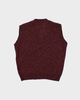 Vintage Clan Royal Wool Button-up Tank Knit - L