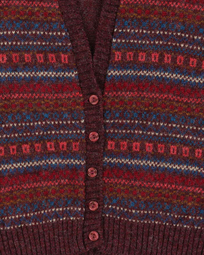 Vintage Clan Royal Wool Button-up Tank Knit - L